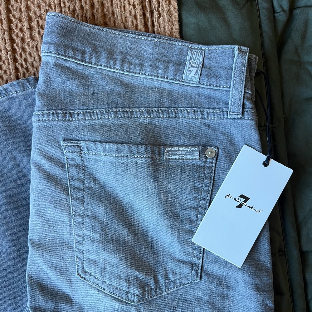 7 For All Mankind Skinny Jeans Grey